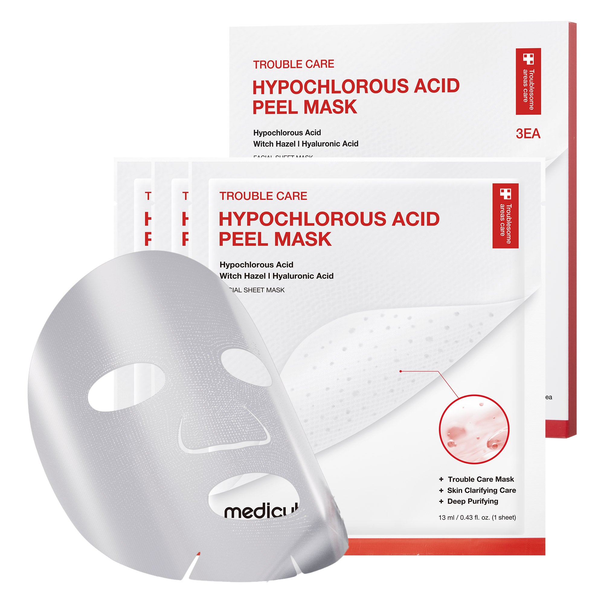 hypochlorous acid peel mask