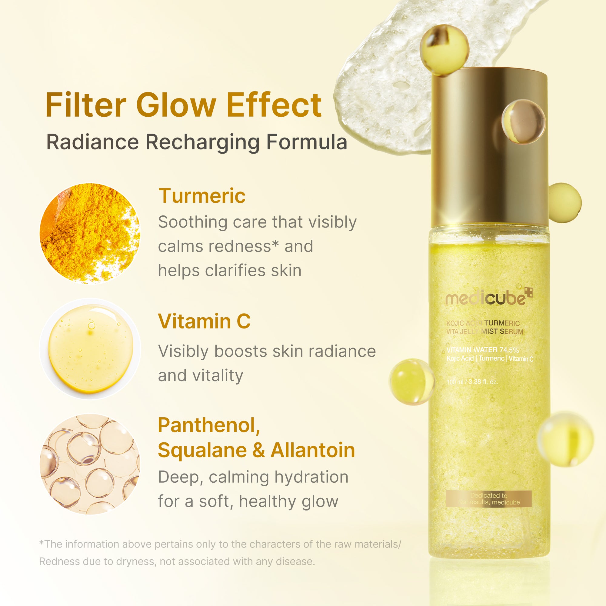 kojic acid gurkmeja vitamin gold jelly mist serum