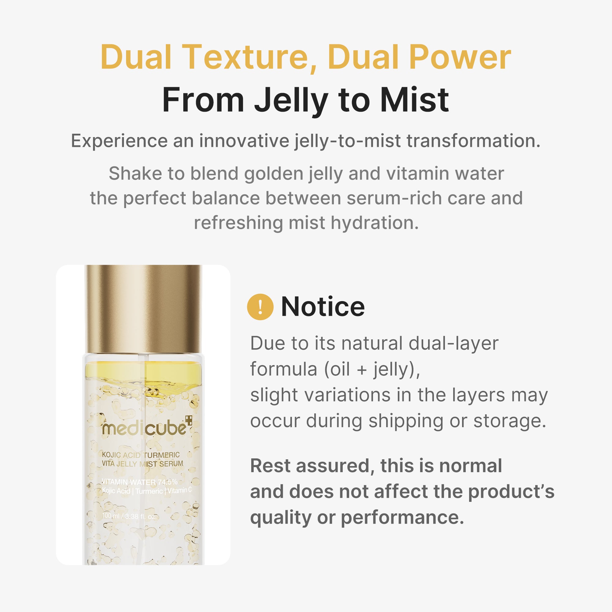 kojic acid gurkmeja vitamin gold jelly mist serum