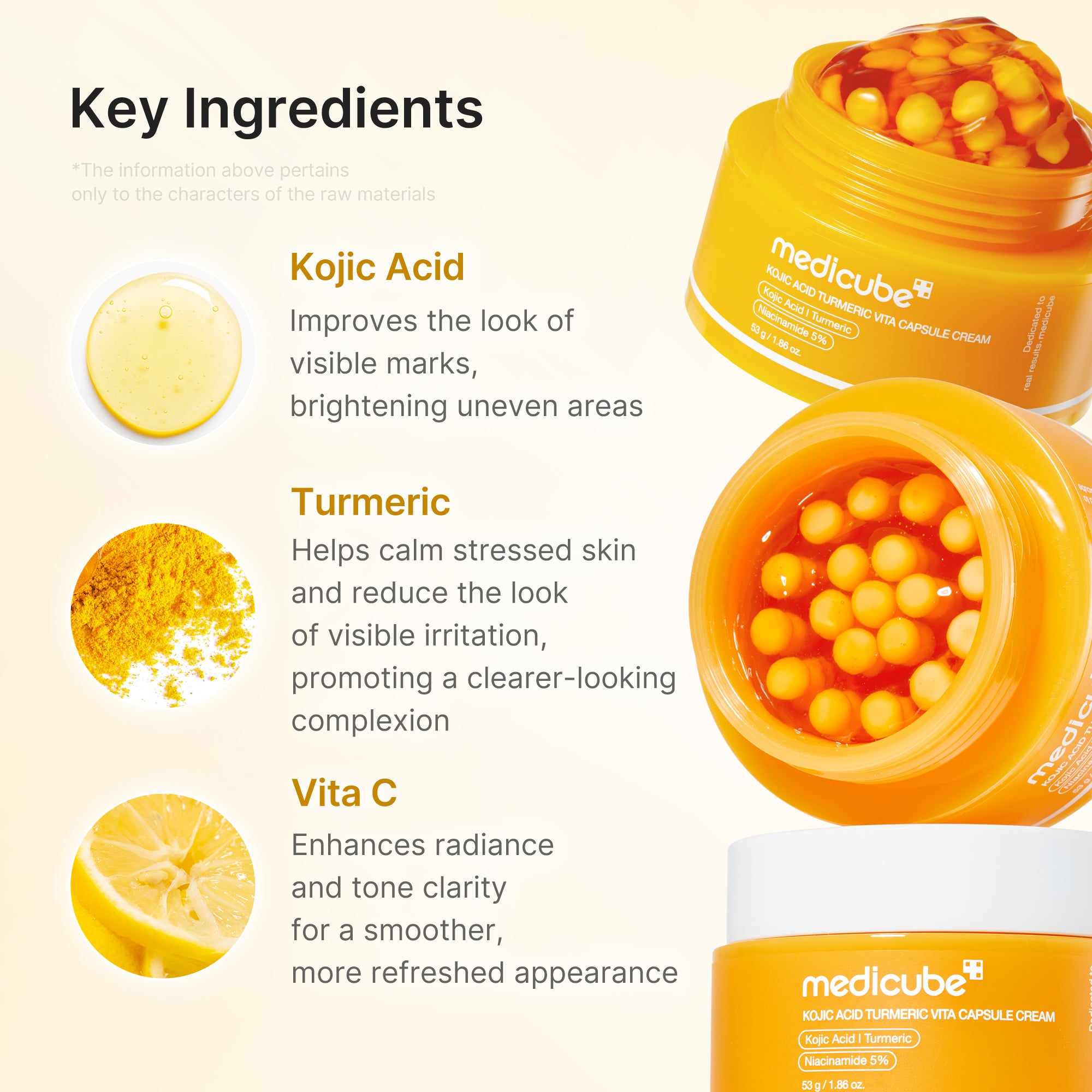kojic acid gurkmeja vita capsule cream