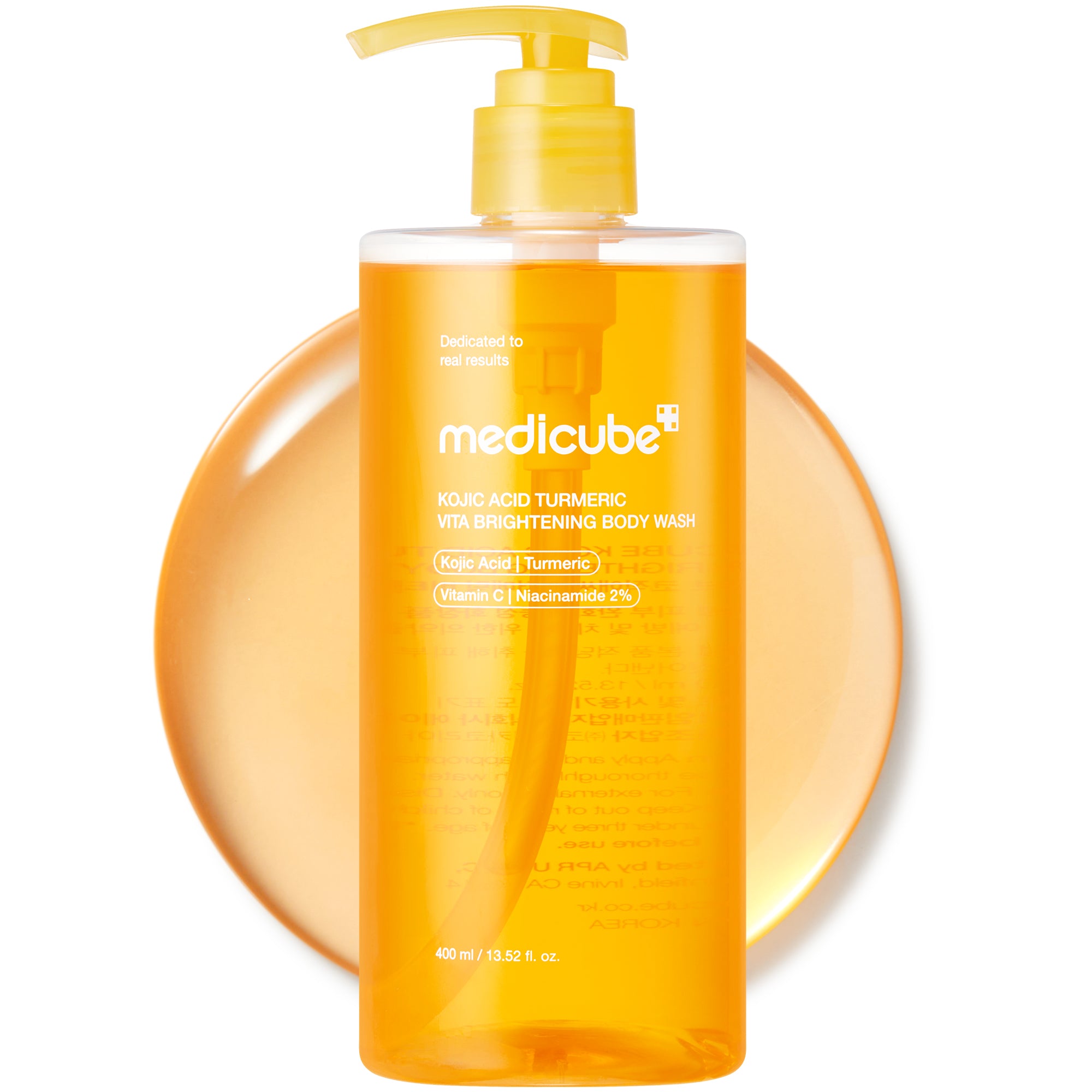 kojic acid gurkmeja brightening body wash